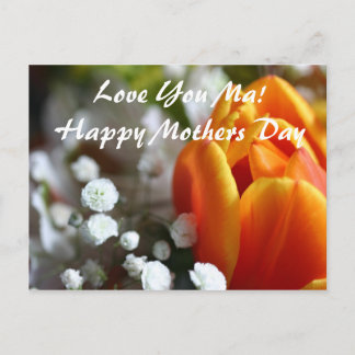 Cartão Postal Amo-Te Mãe!Feliz dia de as mães