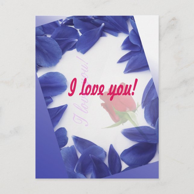 Cartão Postal Amo-te, postais (Frente)