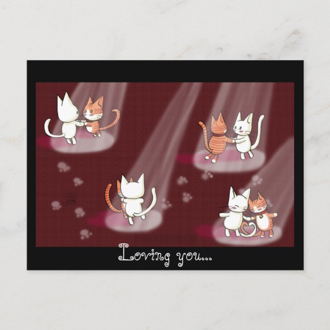 Cartão Postal Amo você... (Frente)