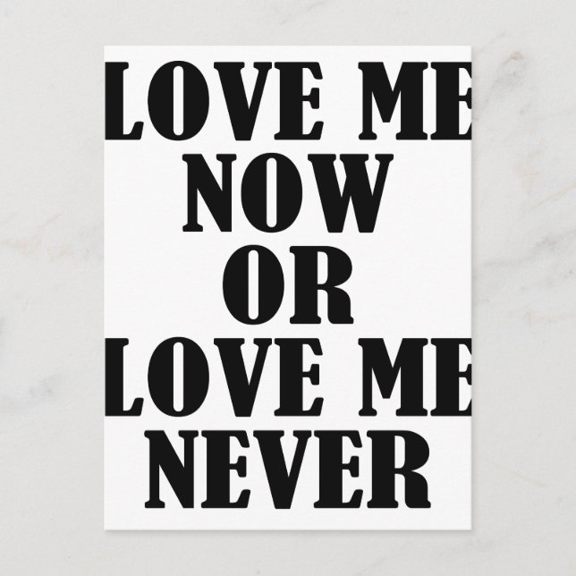 Cartão Postal amor (Frente)