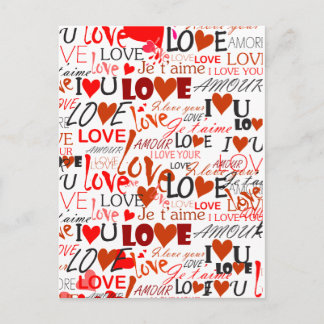 Cartão Postal Amor