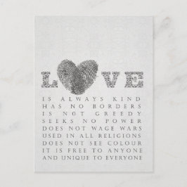Cartão Postal Amor