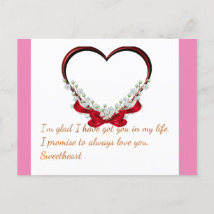Cartão Postal Amor