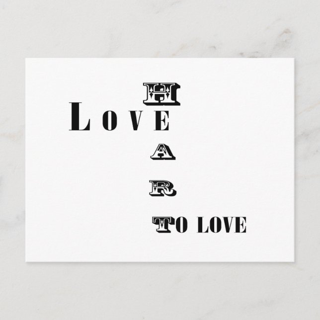 Cartão Postal Amor (Frente)