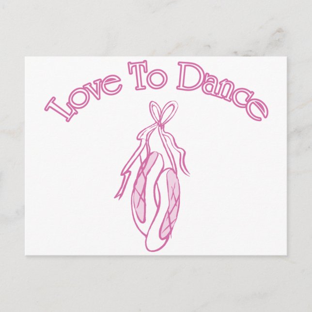 Cartão Postal Amor à dança (Frente)