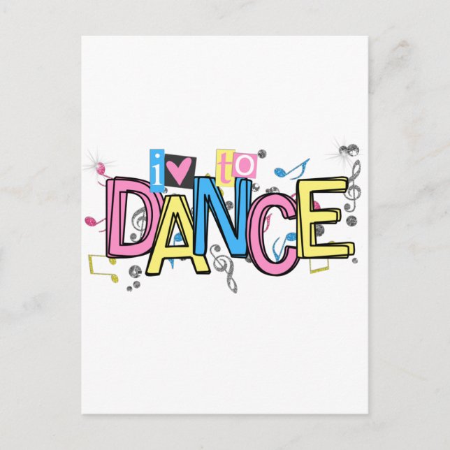 Cartão Postal Amor à dança (Frente)