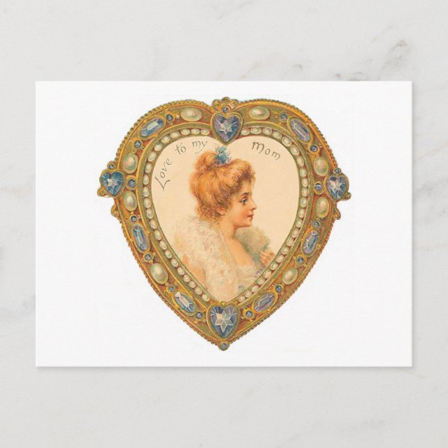 Cartão Postal Amor à minha mãe (Frente)