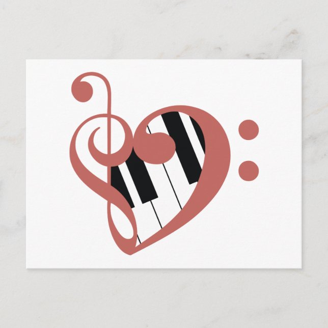 Cartão Postal Amor à Música (Frente)
