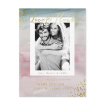 Amor & Agradecimento Glam Aquarela Dourado Agradec