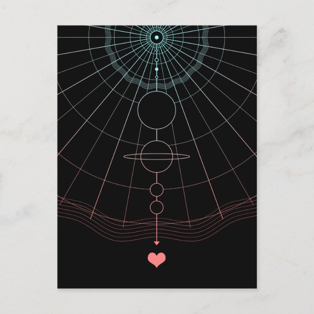 Cartão Postal amor além (Frente)