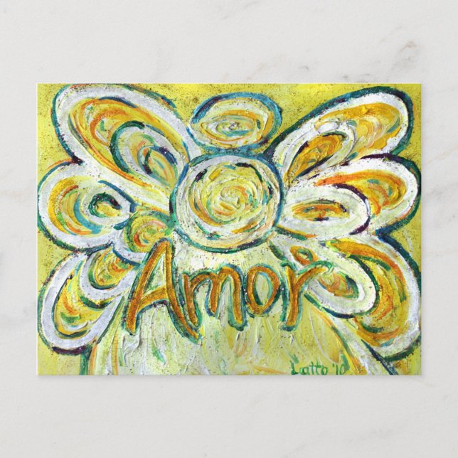Cartão Postal Amor Angel Postcard (Frente)