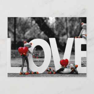 Cartão Postal amor ao sapo