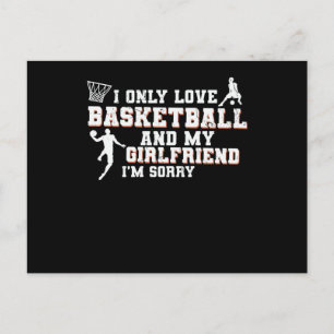 Cartão Postal Amor, Basquete e Minha Namorada   Design