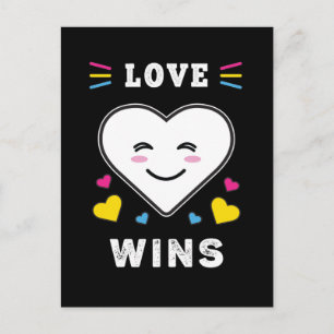 Cartão Postal Amor Cardíaco ganha Orgulho Pansexual LGBTQ