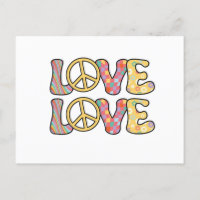 Amor com Hippie retrô