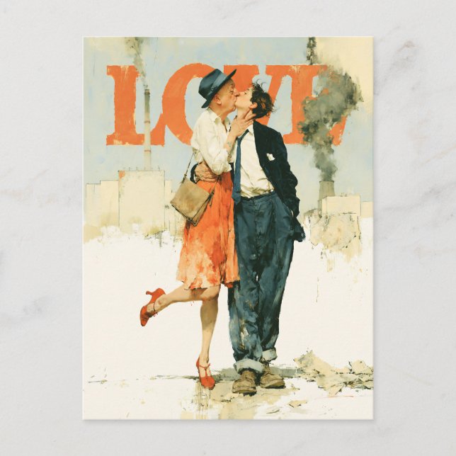 Cartão Postal Amor Contra a Fumaça (Frente)