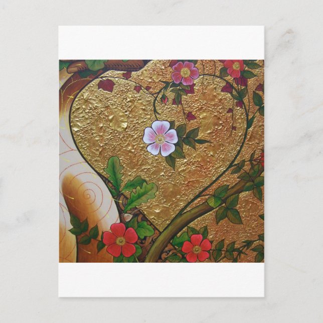 Cartão Postal Amor Coração (Frente)