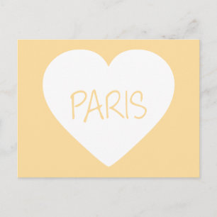 Cartão Postal Amor coração Paris