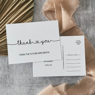 Cartão Postal Amor Corações Obrigado