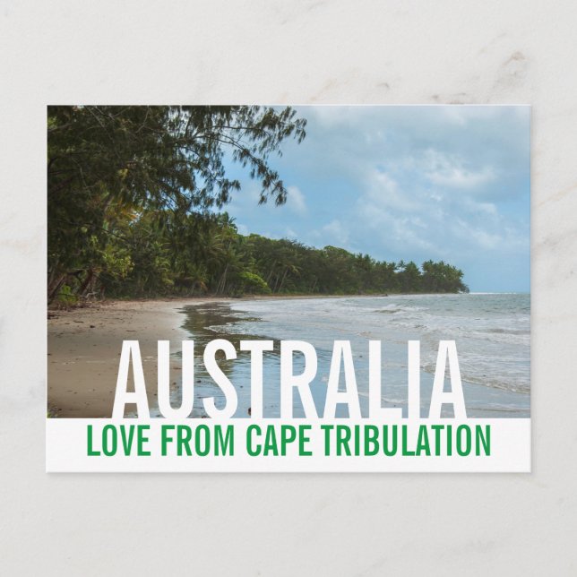 Cartão Postal Amor da Austrália Queensland Cape Tribulation (Frente)