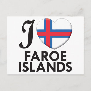 Cartão Postal Amor das Ilhas Faroé