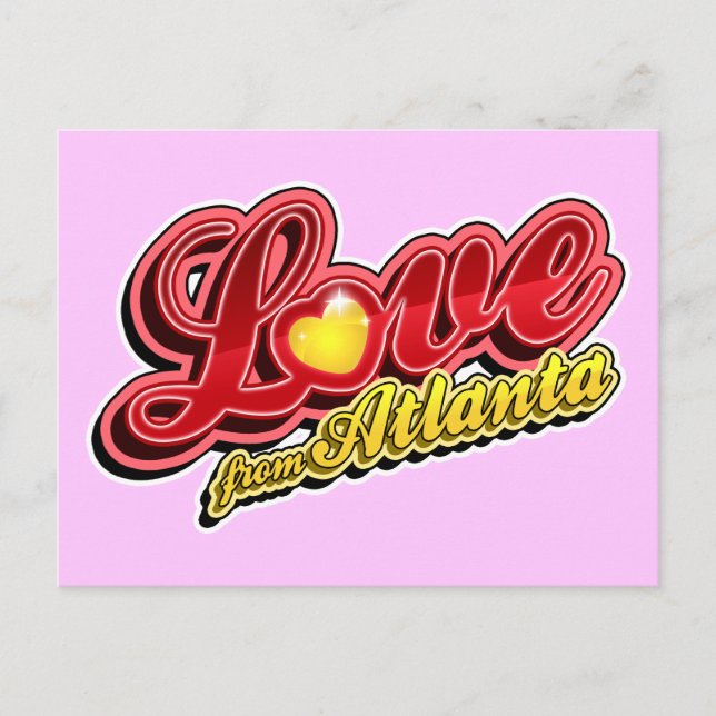 Cartão Postal Amor de Atlanta (Frente)