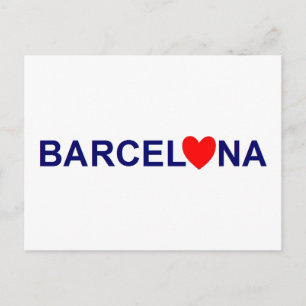 Cartão Postal Amor de Barcelona