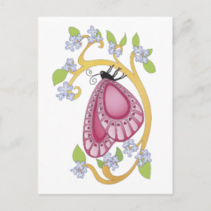 Cartão Postal Amor de Borboleta