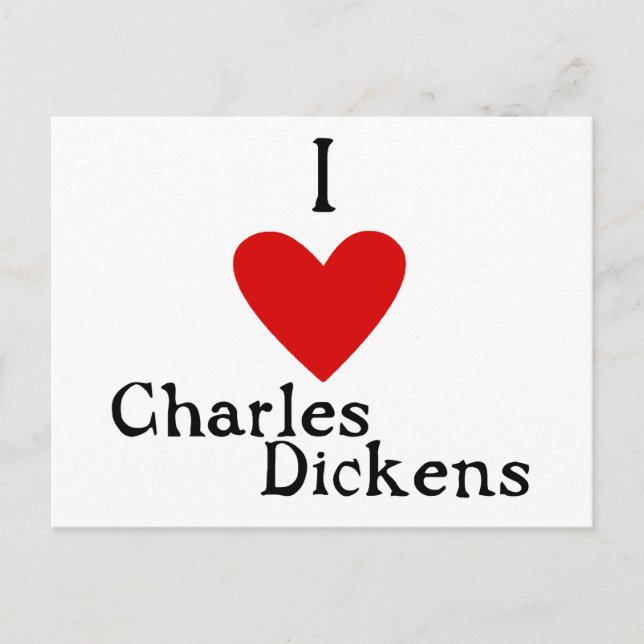 Cartão Postal Amor de Charles Dickens (Frente)