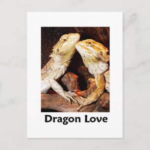 Cartão Postal amor de dragão