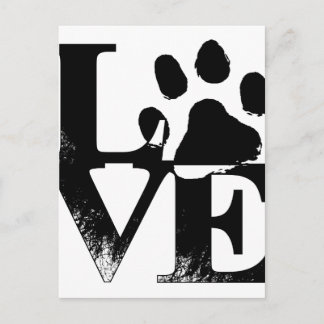 Cartão Postal Amor de Estimação Pata