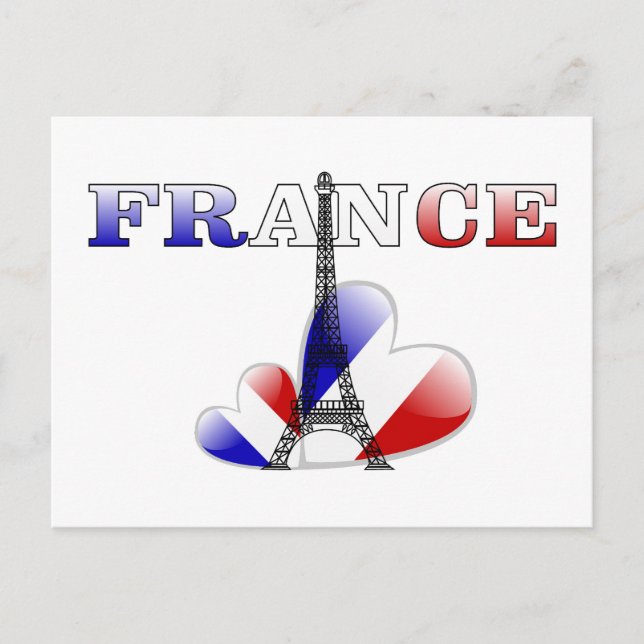 Cartão Postal Amor de France (Frente)
