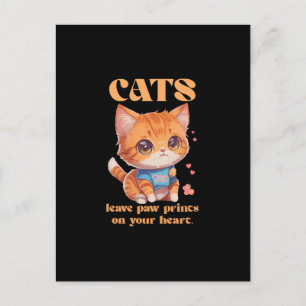 Cartão Postal amor de gatinho fofo