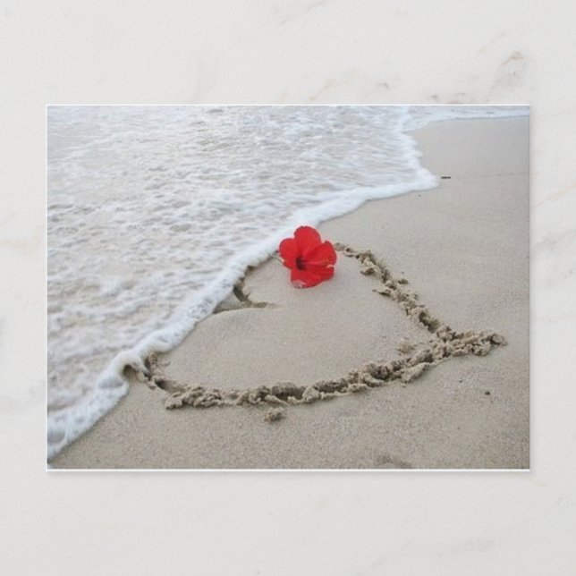 Cartão Postal Amor de lado - personalizável (Frente)