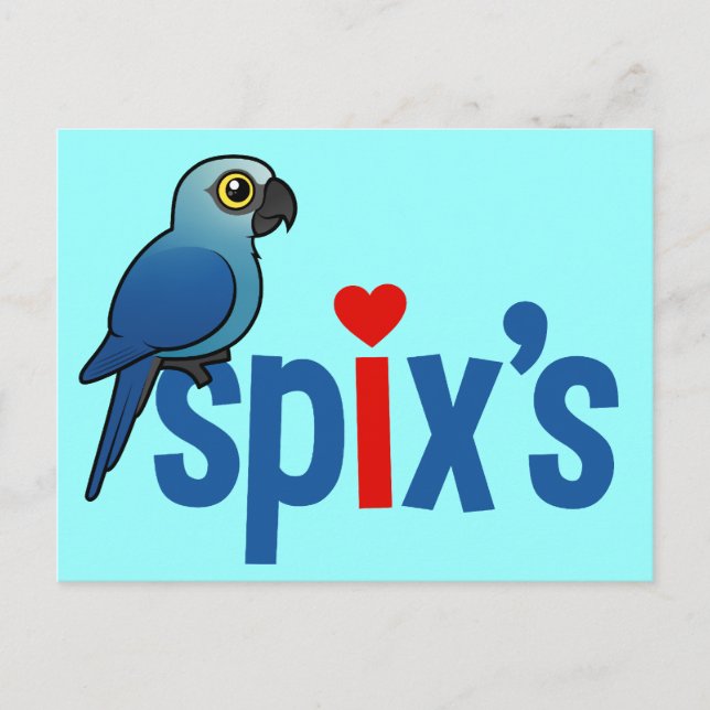 Cartão Postal Amor de Spix (Frente)