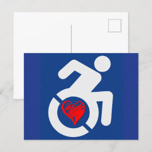 Cartão Postal Amor Deficientes