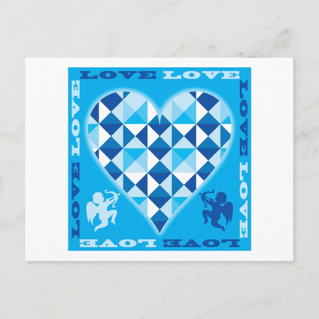 Cartão Postal Amor (Diamante Azul) (Frente)