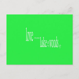 Cartão Postal Amor do lago dos bosques