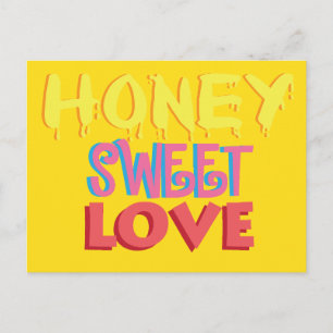 Cartão Postal Amor Doce Mel