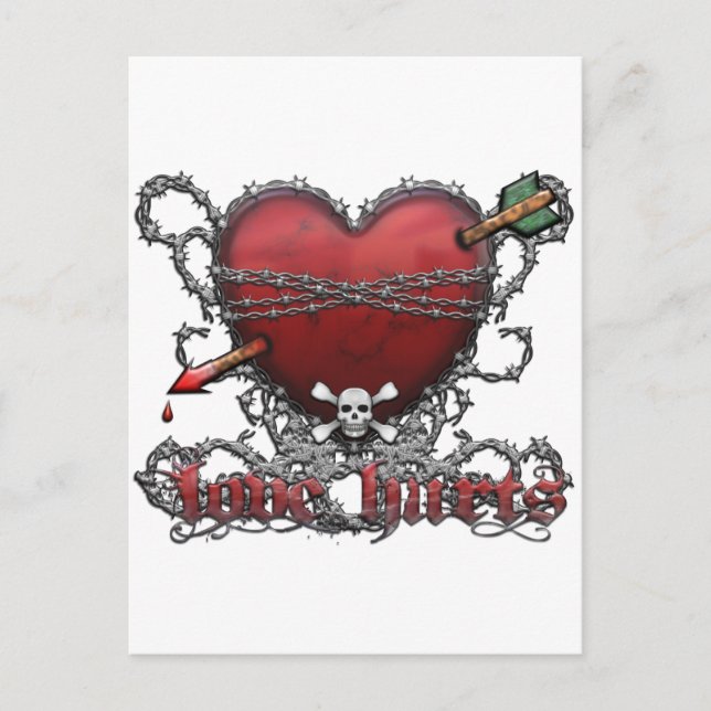 Cartão Postal Amor dói (Frente)