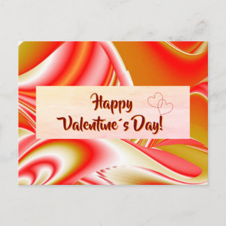 Cartão Postal Amor e Abstrato 3D Rainbowart Dourado