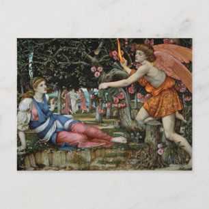 Cartão Postal Amor e Maiden (óleo na canvas)