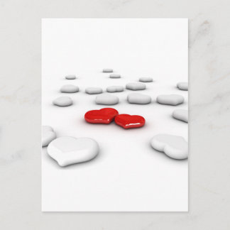 Cartão Postal Amor e Muitos Corações