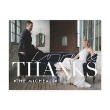 Amor E Obrigados | Nome personalizado e fotografia