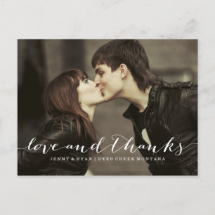 CARTÃO POSTAL AMOR E OBRIGADOS SCRIPT 1 CASAMENTO OBRIGADO POR P