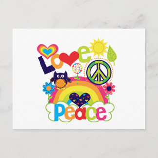 Cartão Postal Amor e Paz Bebê