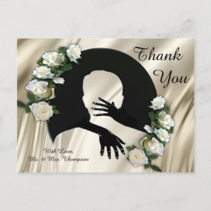 Cartão Postal Amor é tudo que há Obrigado Cartaz