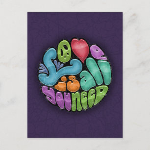 Cartão Postal Amor é tudo que você precisa