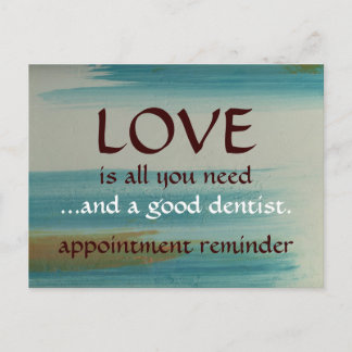 Cartão Postal Amor E Um Bom Dentista