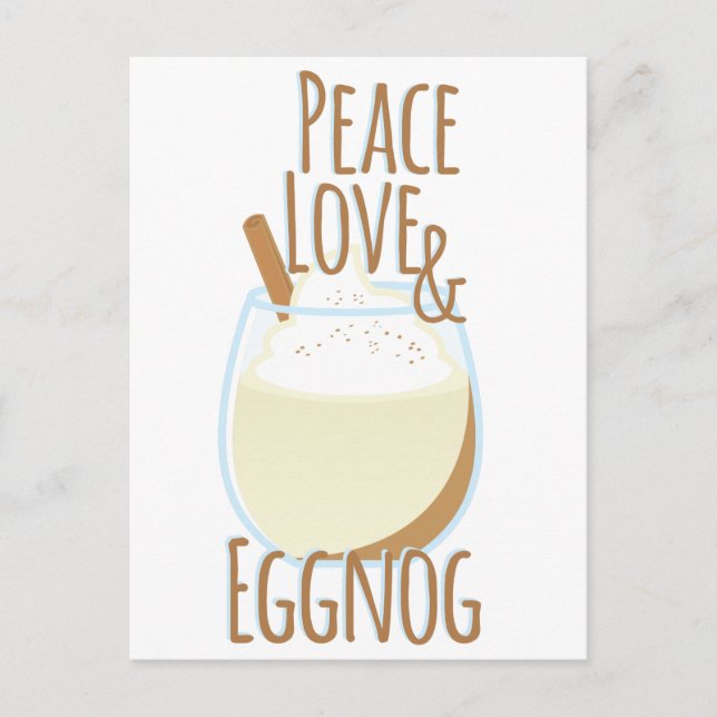 Cartão Postal Amor & Eggnog (Frente)